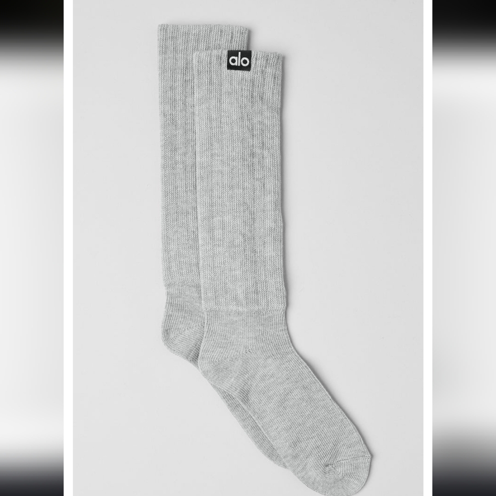 ALO Yoga Alo Scrunch Sock Unisex - Grey - Medium